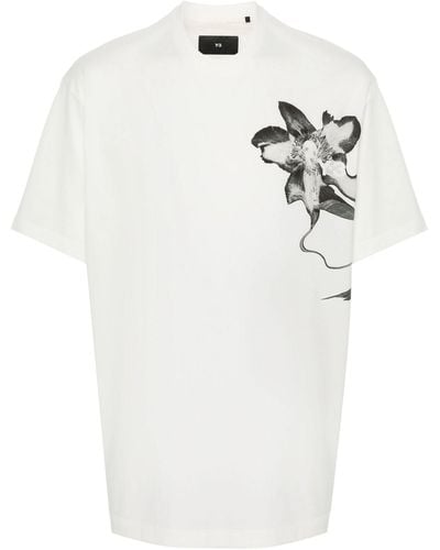 Y-3 Y-3 Y-3 Graphic T-Shirt - White