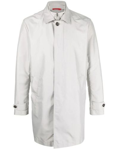 Fay Morning Coat Raincoat - White
