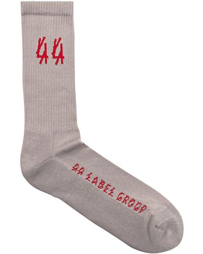 44 Label Group Socks With Logo - Gray