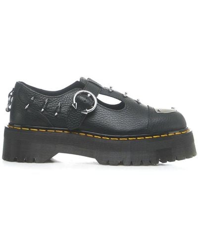 Dr. Martens Bethan Piercing Platform Mary Jane Shoes - Gray