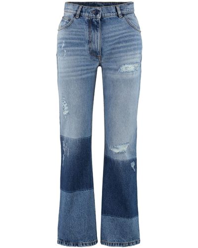 Moncler Genius 8 Moncler Palm Angels - 5-pocket Straight-leg Jeans - Blue