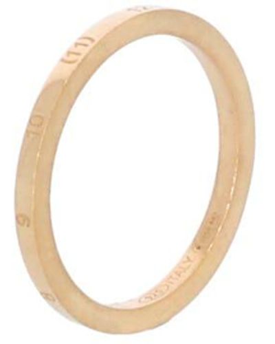 Maison Margiela Thin Ring With Numerical Logo - Metallic