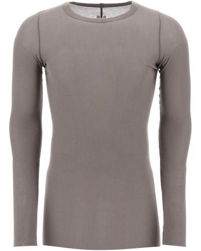 Rick Owens Long-Sleeved T-Shirt - Grey
