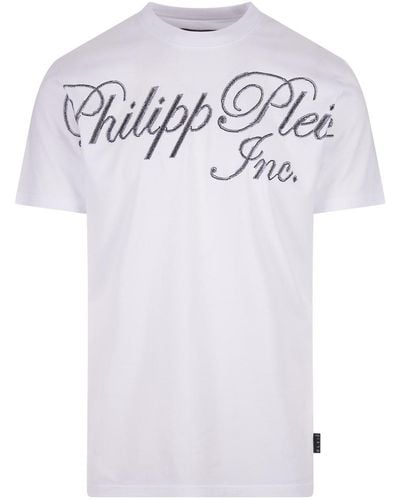 Philipp Plein T-Shirt With Crystals Tm - White