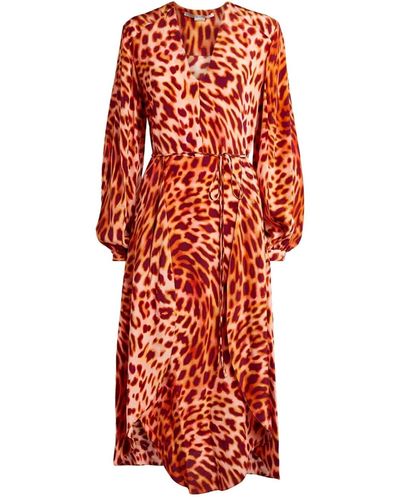 Stella McCartney Silk Midi Dress - Red