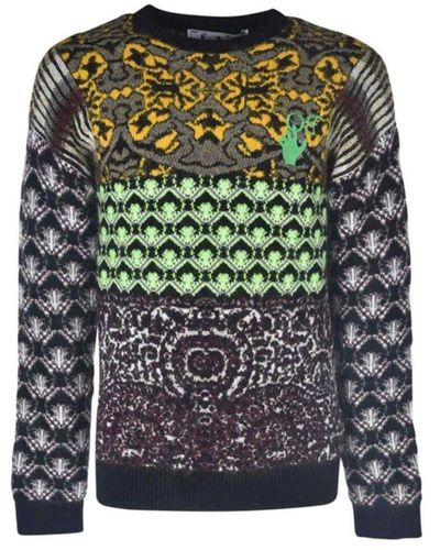 Off-White c/o Virgil Abloh Persian Fantasy Sweater - Green