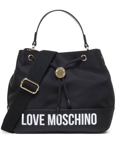 Love Moschino Love Handbag With Shoulder Strap - Black