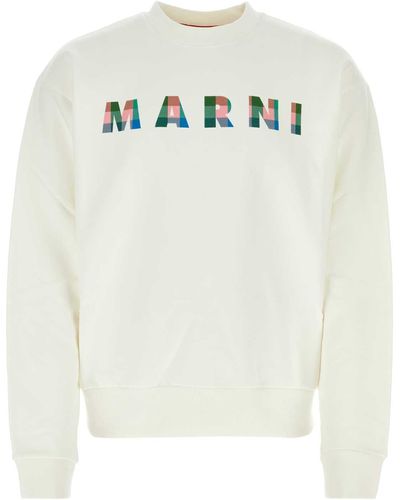 Marni Cotton Sweatshirt - White