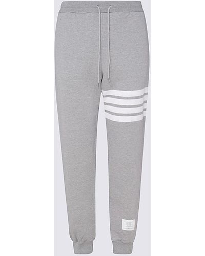 Thom Browne Light Cotton Trousers - Grey