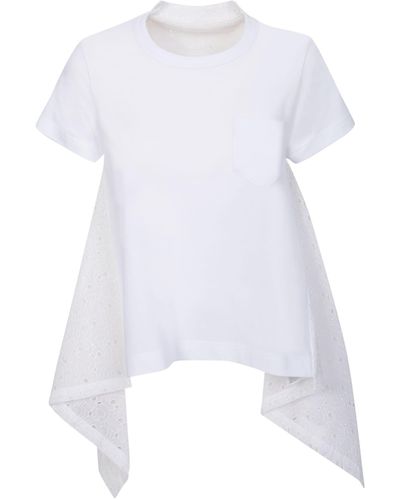 Sacai T-shirts - White