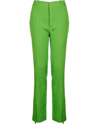 Victoria Beckham Tailored Slim Trouser - Green