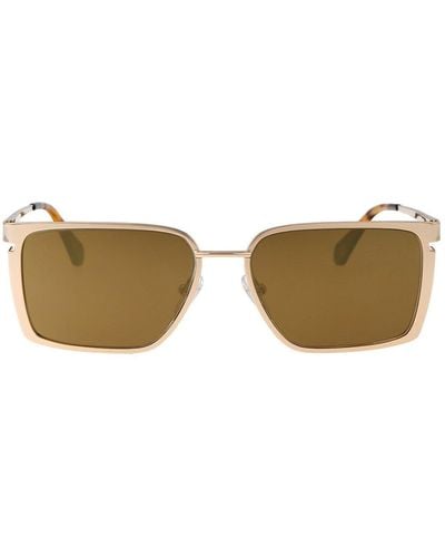 Off-White c/o Virgil Abloh Rectangular Frame Sunglasses - Natural