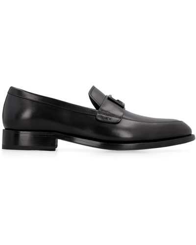 Givenchy Logo Plaque Slip-on Loafers - Black
