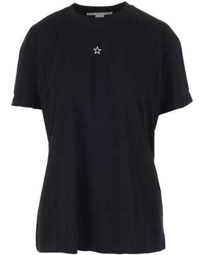 Stella McCartney Star Embroidered T- Shirt - Black