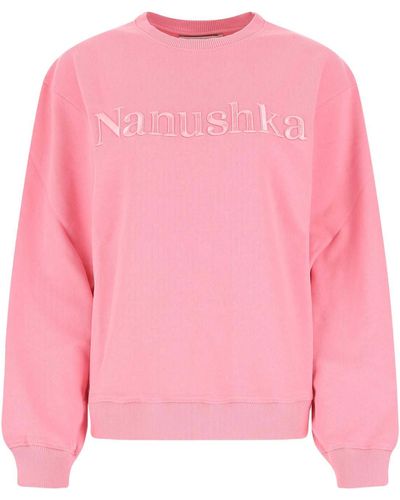 Nanushka Cotton Rey Sweatshirt - Pink