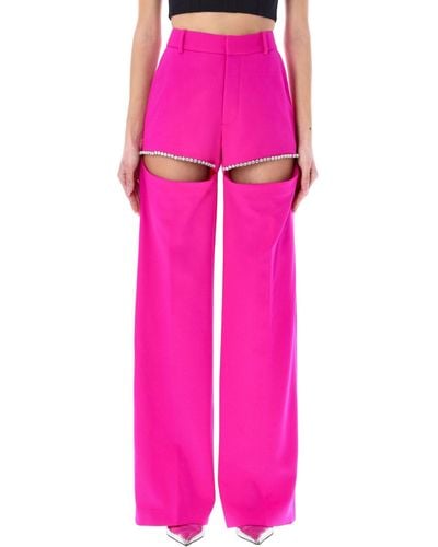 Area Cut-out Trousers - Pink