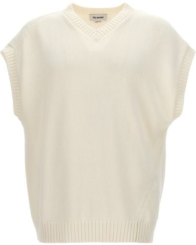 Hed Mayner Knit Vest - White