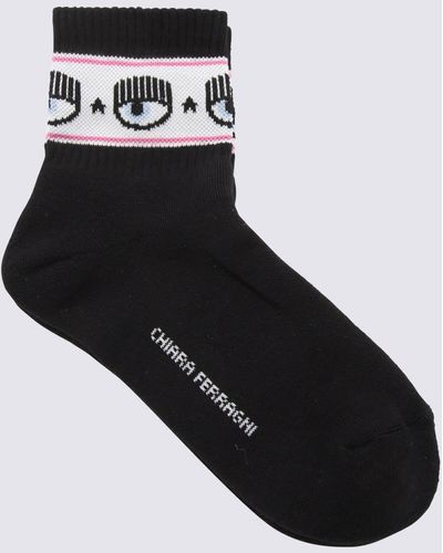 Chiara Ferragni Cotton Socks - Black