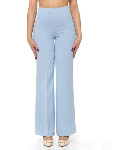 Twin Set Straight-Leg Tailored Trousers - Blue