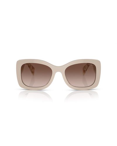 Prada Square-frame Sunglasses - Natural