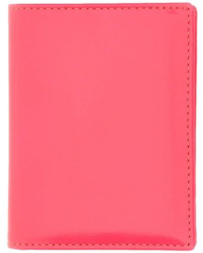 Comme des Garçons Colour-block Bi-fold Wallet - Pink