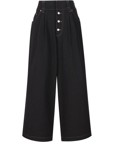 Gucci Oversized Denim Pants - Black