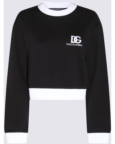 Dolce & Gabbana And Cotton Sweatshirt - Black