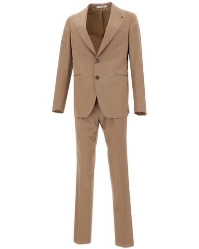 Tagliatore Cotton And Wool Two-Piece Suit - Natural