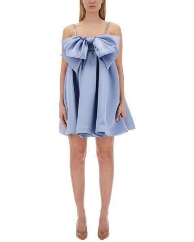 Nina Ricci Dress With Maxi Bow - Blue