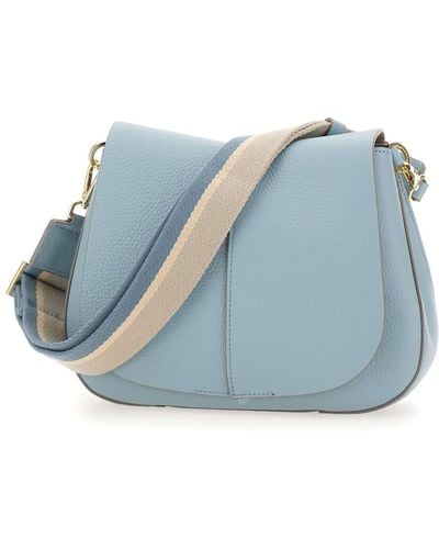 Gianni Chiarini Helena Round Leather Bag - Blue