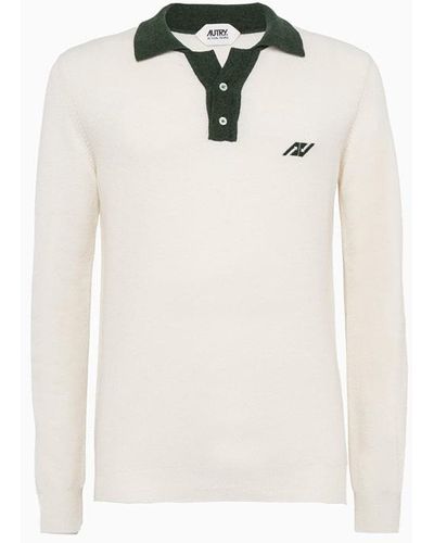 Autry Sporty Polo Shirt - White