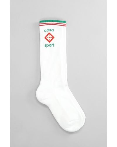 Casablanca Socks In White Cotton