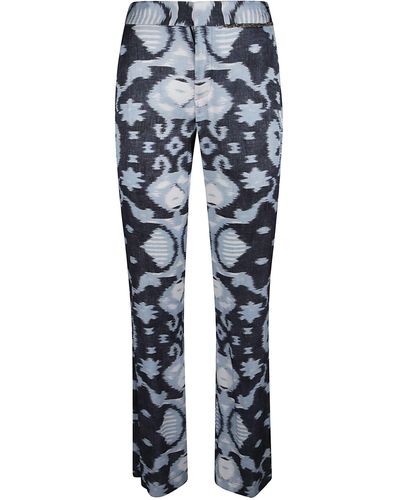 Bazar Deluxe Printed Fitted Pants - Blue
