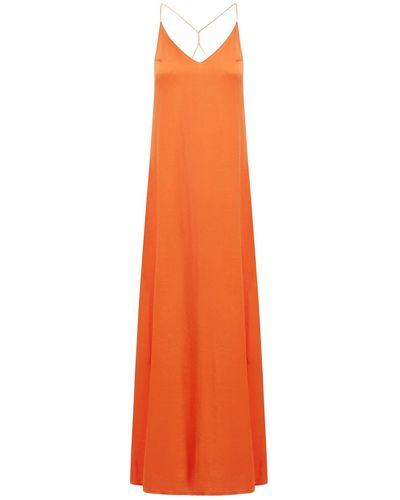 Nina Dress Athena Silk - Orange
