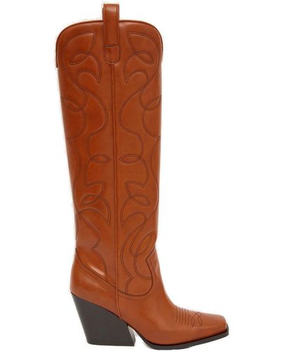 Stella McCartney Cowboy Cloudy Slip-On Boots - Brown