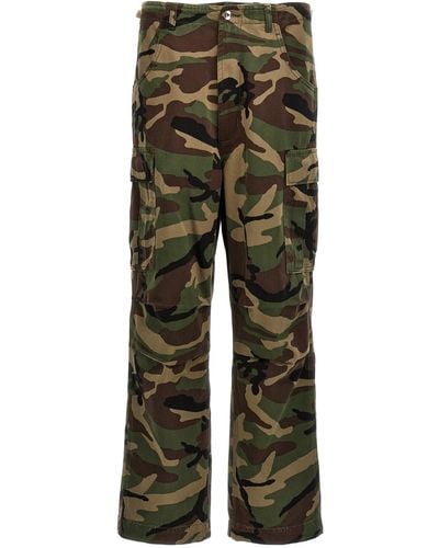1989 STUDIO Camouflage Pants - Green