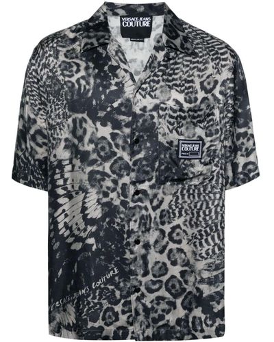 Versace Bowling All Over Shirt - Black