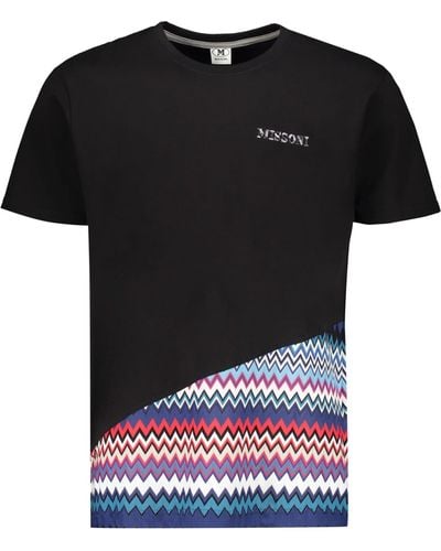 Missoni Logo Cotton T-Shirt - Black