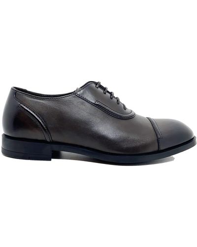 Zegna Leather Oxfords - Blue