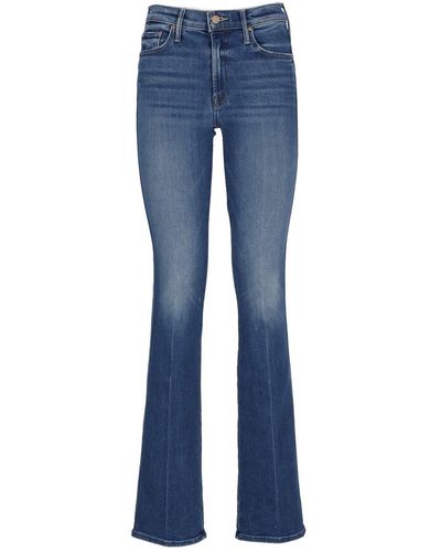 Mother The Double Insider Heel Bootcut Jeans - Blue