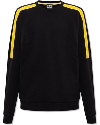 EA7 Emporio Armani Sweatshirt With Logo - Black