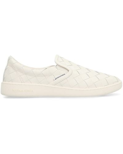 Bottega Veneta Sawyer Leather Sneakers - White