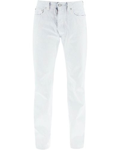 Maison Margiela Paint Effect Denim Jeans - White
