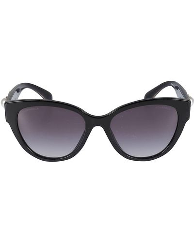 Chanel Sunglass Butterfly Sunglasses Ch5456qb in Black