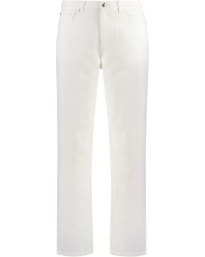A.P.C. Martin 5-pocket Straight-leg Jeans - White