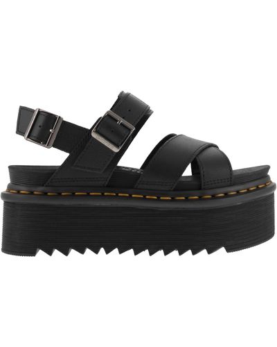 Dr. Martens Voss Ii Quad Leather Sandals - Black