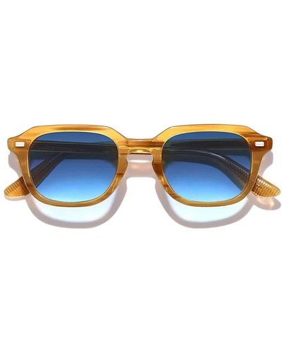 Moscot Gatkes Sun Blonde (denim Blue) Sunglasses