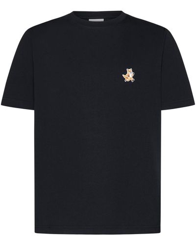 Maison Kitsuné Speedy Fox Patch Cotton T-shirt - Black