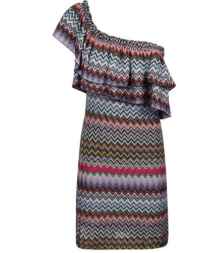 Missoni One-Sleeve Printed Dress - Multicolour