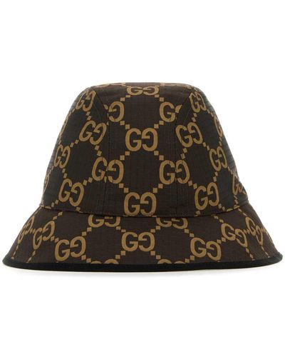 Gucci Embroidered Fabric Bucket Hat - Green